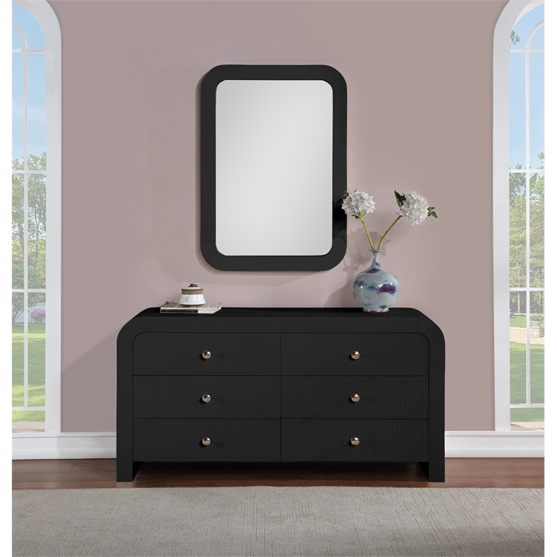 Pemberly Row Contemporary Black Dresser - 31.5