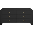 Pemberly Row Contemporary Black Dresser - 31.5