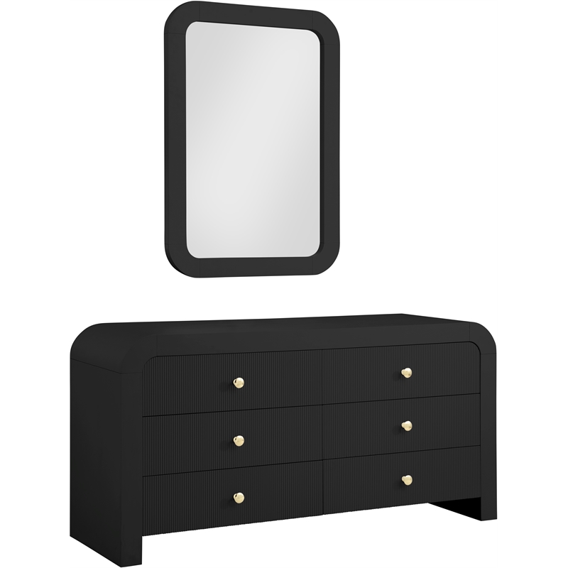 Pemberly Row Contemporary Black Dresser - 31.5