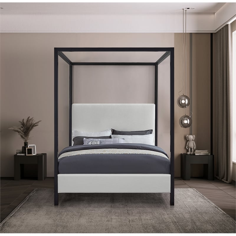 Pemberly Row Contemporary Cream Full Bed - 59