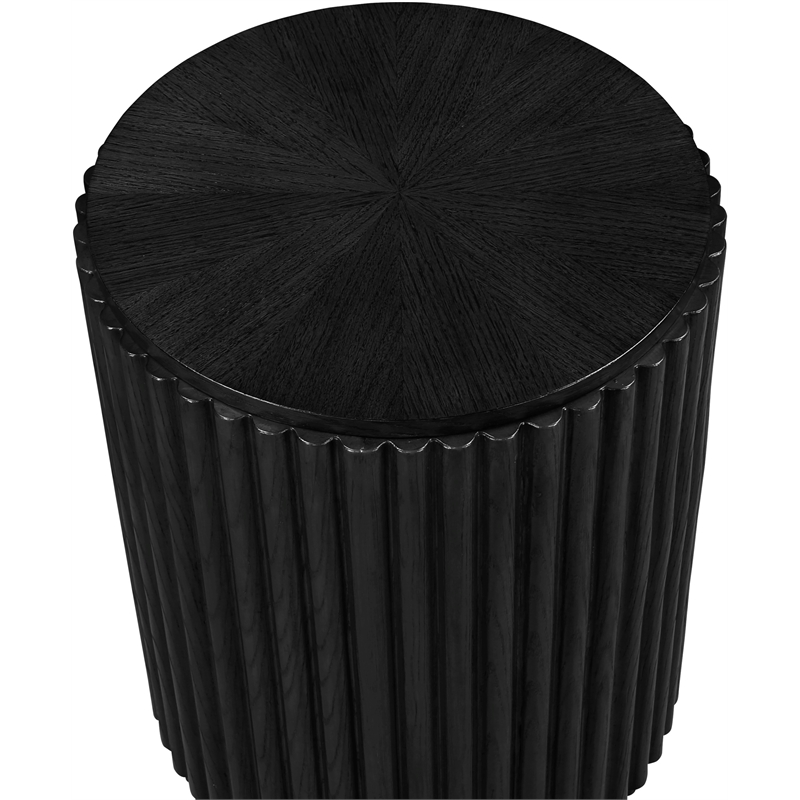 Pemberly Row Mid-Century Black End Table - 17.5