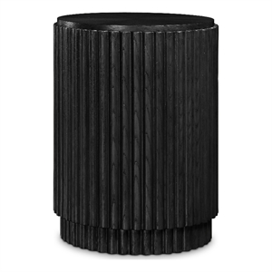 Pemberly Row Mid-Century Black End Table - 17.5&quotW x 17.5&quotD x 24&quotH