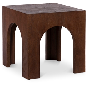 Pemberly Row Contemporary Brown End Table - 20&quotW x 20&quotD x 20&quotH