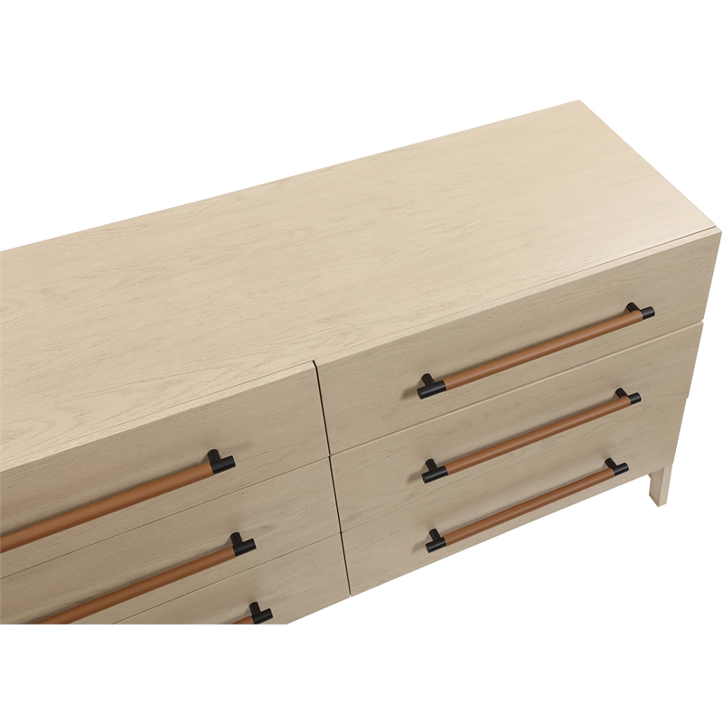 Pemberly Row Contemporary Natural Dresser - 62