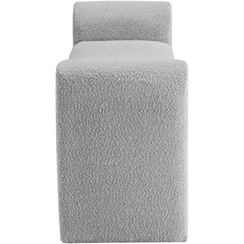 Pemberly Row Contemporary Gray Fabric Bench - 51