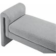 Pemberly Row Contemporary Gray Fabric Bench - 51
