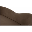 Pemberly Row Contemporary Brown Velvet Sofa - 85.5