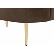 Pemberly Row Contemporary Brown Velvet Sofa - 85.5