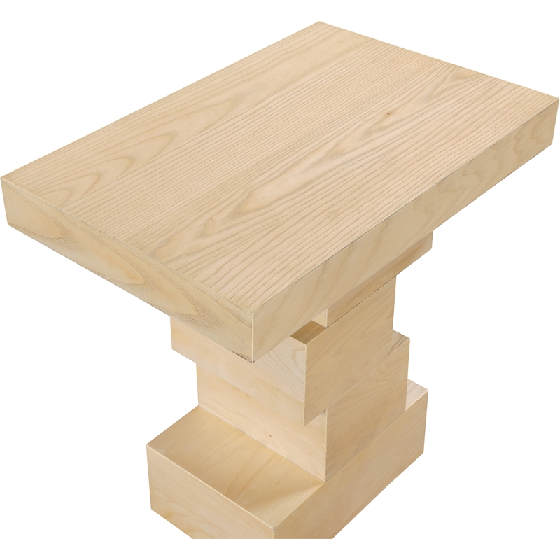 Pemberly Row Contemporary Natural End Table - 24