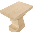 Pemberly Row Contemporary Natural End Table - 24