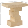 Pemberly Row Contemporary Natural End Table - 24