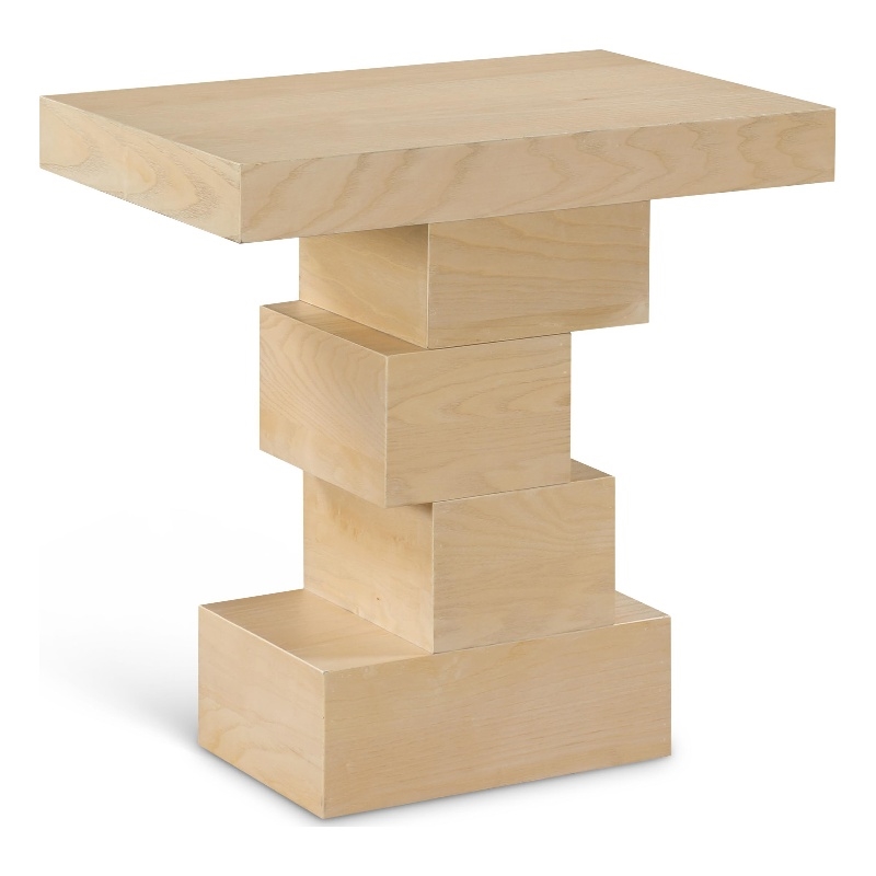 Pemberly Row Contemporary Natural End Table - 24