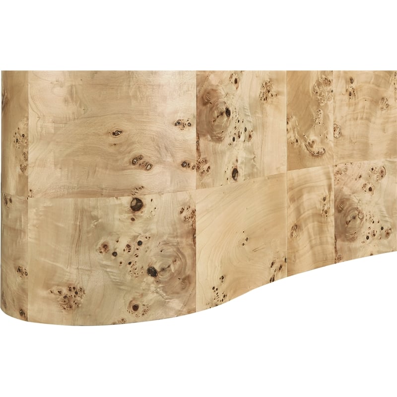 Pemberly Row Contemporary Burl Coffee Table - 23.5