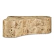 Pemberly Row Contemporary Burl Coffee Table - 23.5