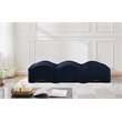 Pemberly Row Contemporary Navy Velvet Bench - 61