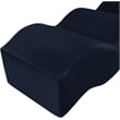 Pemberly Row Contemporary Navy Velvet Bench - 61