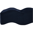 Pemberly Row Contemporary Navy Velvet Bench - 61
