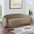 Pemberly Row Contemporary Taupe Velvet Sofa - 95