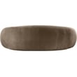 Pemberly Row Contemporary Taupe Velvet Sofa - 95