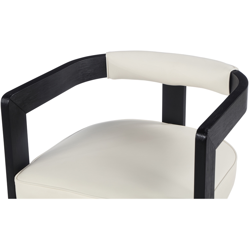Pemberly Row Contemporary Cream Dining Chair - 24