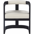 Pemberly Row Contemporary Cream Dining Chair - 24