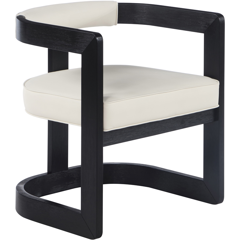 Pemberly Row Contemporary Cream Dining Chair - 24