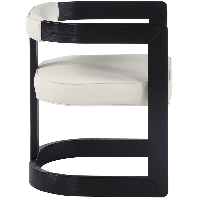 Pemberly Row Contemporary Cream Dining Chair - 24