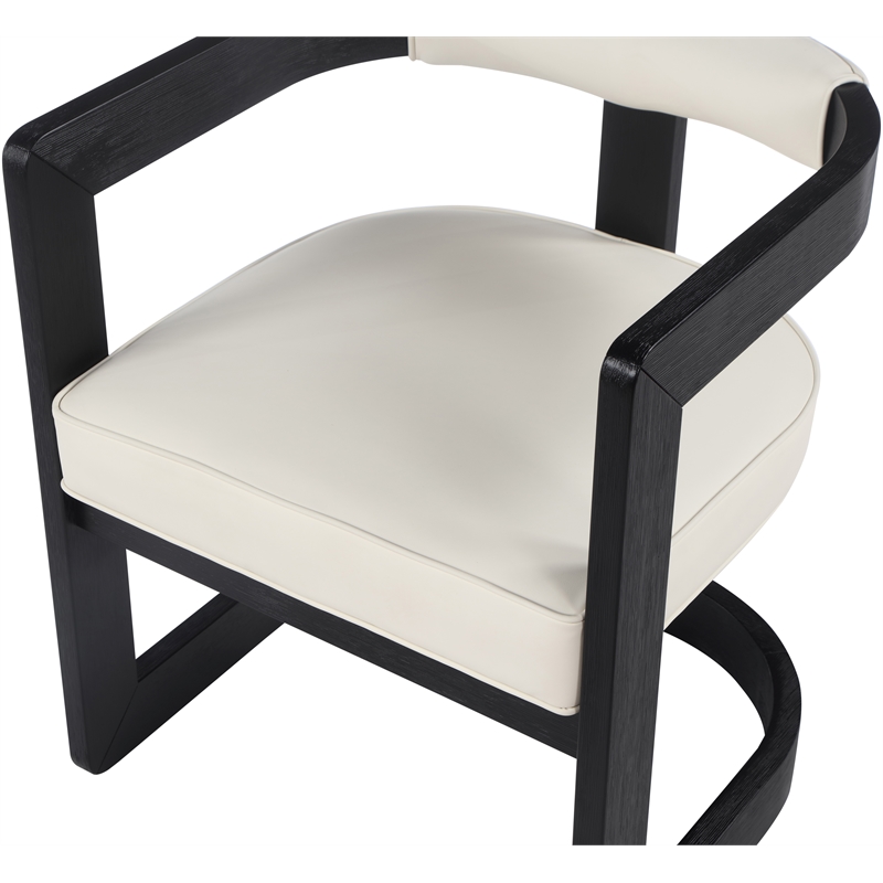 Pemberly Row Contemporary Cream Dining Chair - 24