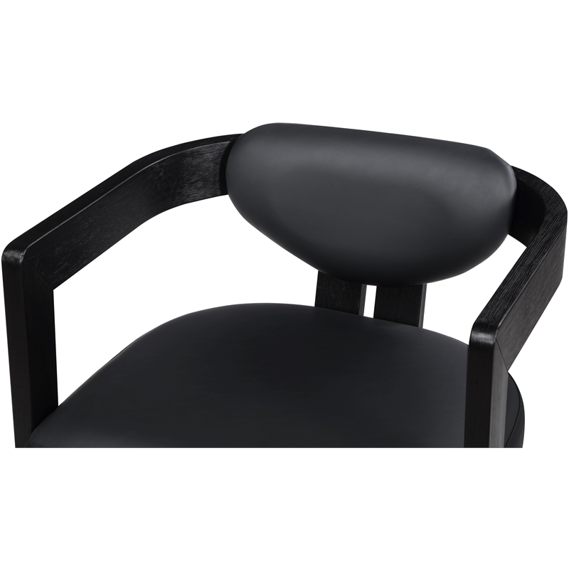 Pemberly Row Contemporary Black Dining Chair - 24