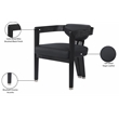 Pemberly Row Contemporary Black Dining Chair - 24