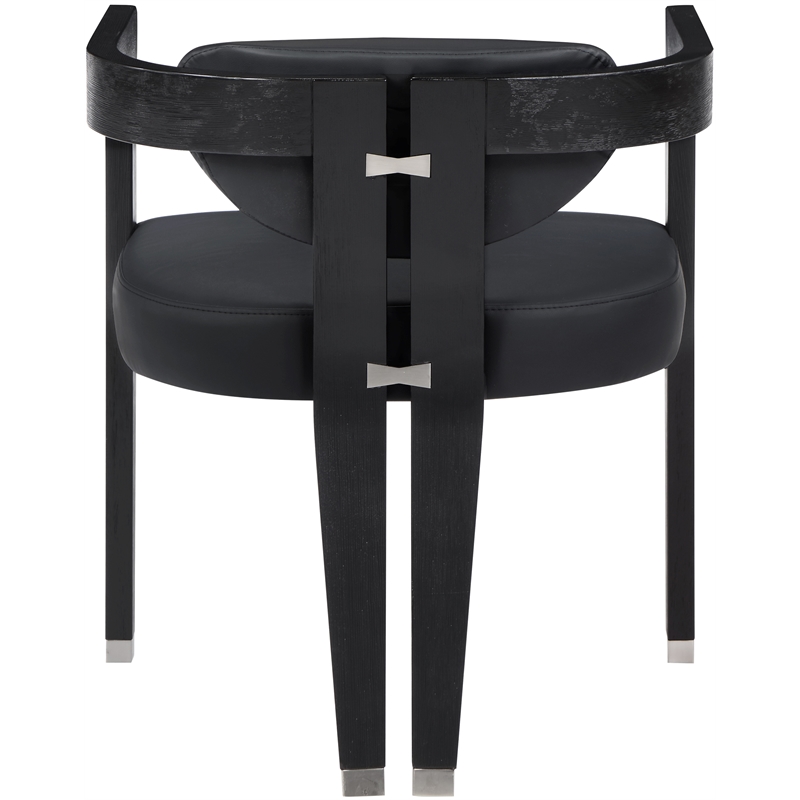 Pemberly Row Contemporary Black Dining Chair - 24