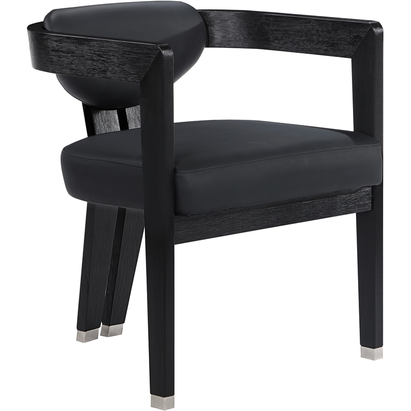 Pemberly Row Contemporary Black Dining Chair - 24