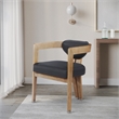 Pemberly Row Contemporary Black Dining Chair - 24