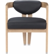 Pemberly Row Contemporary Black Dining Chair - 24