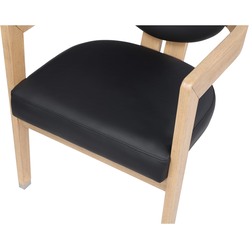 Pemberly Row Contemporary Black Dining Chair - 24