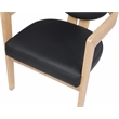 Pemberly Row Contemporary Black Dining Chair - 24