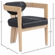 Pemberly Row Contemporary Black Dining Chair - 24