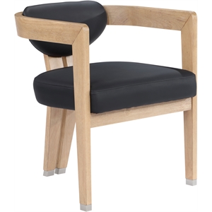Pemberly Row Contemporary Black Dining Chair - 24&quotW x 23.5&quotD x 29&quotH