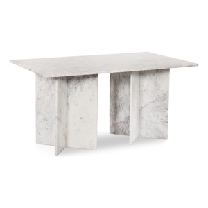 Pemberly Row Contemporary White Dining Table - 36&quotW x 60&quotD x 30&quotH