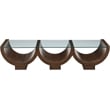 Pemberly Row Contemporary Brown Coffee Table - 60