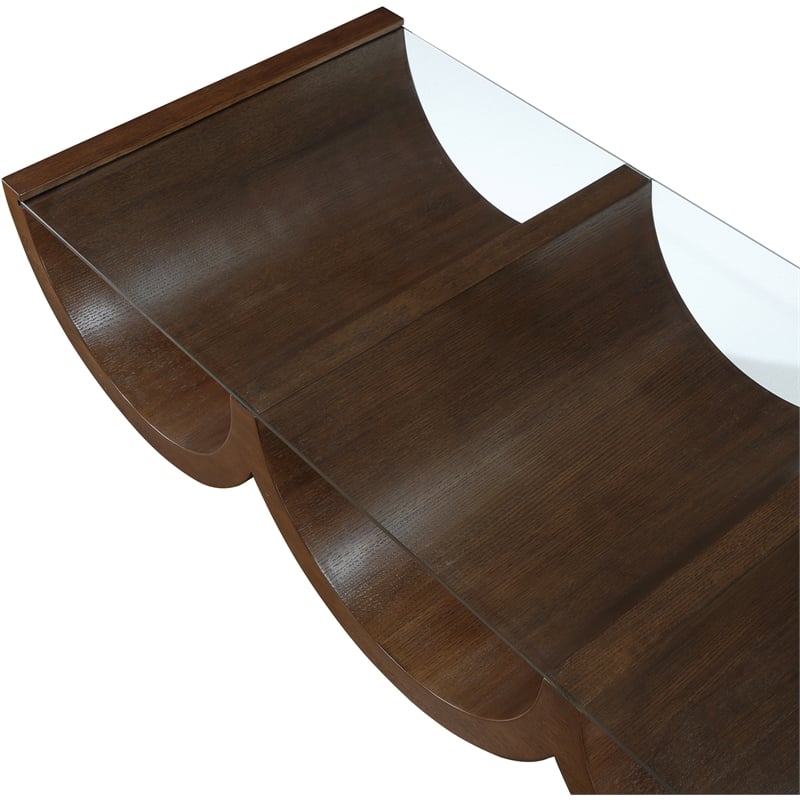 Pemberly Row Contemporary Brown Coffee Table - 60
