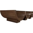Pemberly Row Contemporary Brown Coffee Table - 60
