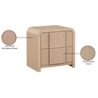 Pemberly Row Contemporary Natural Night Stand - 26