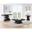 Pemberly Row Contemporary Black Console Table - 56