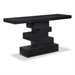 Pemberly Row Contemporary Black Console Table - 56
