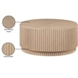 Pemberly Row Mid-Century Natural Coffee Table - 36
