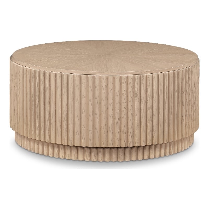 Pemberly Row Mid-Century Natural Coffee Table - 36
