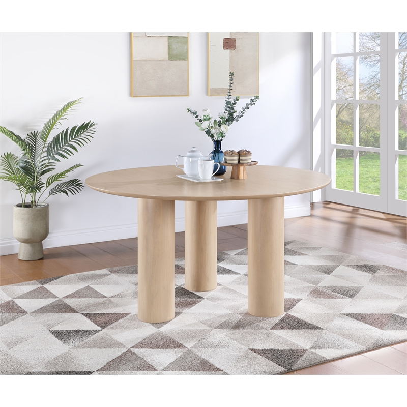 Pemberly Row Mid-Century Natural Dining Table - 54