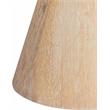 Pemberly Row Mid-Century White Oak Dining Table with Tapered Elegant Base