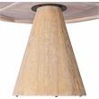 Pemberly Row Mid-Century White Oak Dining Table with Tapered Elegant Base